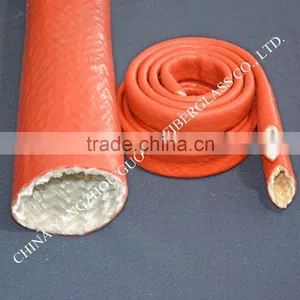 Self-extinguishing Silicone Coated Fire Protection Fiberglass Sleeving thumbnail-4