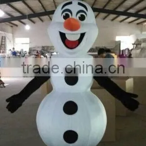 Hot Sale New Arrival Olaf Costume Cute Handmade Adult Snowman Olaf Mascot Costume for Party thumbnail-1