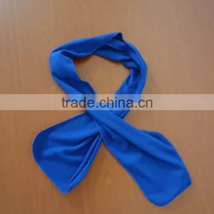 Warm Scarf Blue Polar Fleece for Sports Stitch Give Away Cheap Scarf thumbnail-1