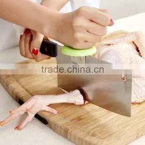 New Stainless Steel Knife Cap Dual-purpose Kitchen Chopping Booster Knife Holder Kitchen Gadgets thumbnail-5