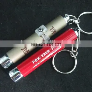 Metal Mini Flashlight Advertisment Projector Keyring thumbnail-6