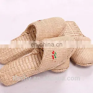Wholesale Hand Woven Slippers Rush Slipper Spa Plain Raffie Slippers 2017 thumbnail-5