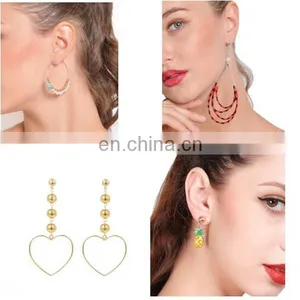 Bohemian Pearl Pineapple Drop Dangle Earrings Rhinestone Stud Earrings thumbnail-1