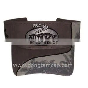Embroidered Visor Caps 100% Cotton DT-74 in Vietnam thumbnail-1