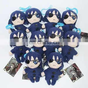 2017 Hot Sale Kuroshitsuji Poly Plush Key Chain 12cm From Factory thumbnail-1