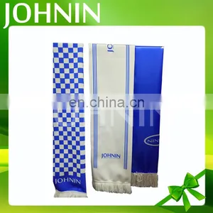 Promotional Polyester Custom Logo Silk Fans Scarf for Sale thumbnail-4