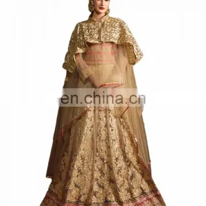 2017 Occasion Wedding Wear Cape Dress Anarkali Suits / 2017 Cape Jacket Anarkali Dress Material (anarkali Dresses) thumbnail-1