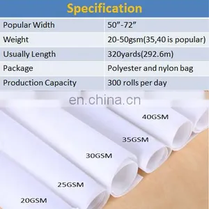 90c Hot Water Soluble Non Woven Fabric,embroidery Backing thumbnail-2