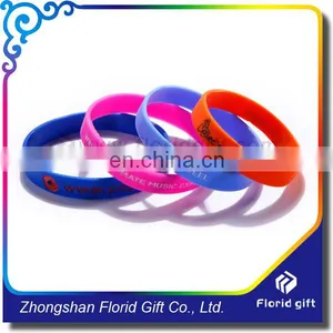 Souvenir Gifts Color Infilled Branding Silicone id Bracelet thumbnail-5