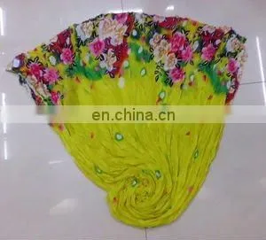 Yellow Voile Chiffon Scarf Wrap Scarf thumbnail-1