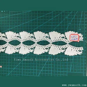 White Embroidery Lace Garment Accessories Water Soluble Cotton Fabric Textile thumbnail-4