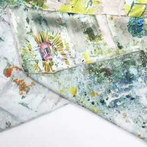 The Best Quality Good Price Custom Digital Printed Turkish 100% Silk Scarf thumbnail-5