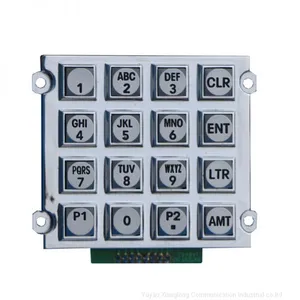 4x4 Highly Anti-destructive Power Plastic Telephone Outdoor Keypad thumbnail-1