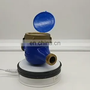 China Supply Multi Jet dn 20 Brass Water Flow Meter With Water Meter Pulse Sensor thumbnail-1