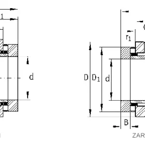 ZARN3585-TN / ZARN3585-TV Игольчатый роликовый/осевое цилиндрическое роликовое подшипник/подшипник опоры шариковой винтовой передачи/подшипники для винтовых приводов thumbnail-3