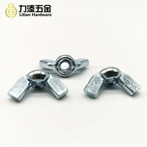 High Quality DIN 315 Mild Steel Polished M5 Black Wing Nut thumbnail-2
