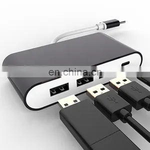 Aluminium Alloy PVC 4 in 1 Usb 2.0 Type c Adapter thumbnail-2