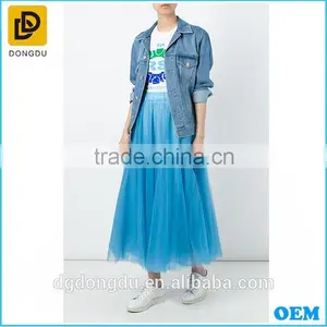 Oem Elegant Woman Suit Summer Prom Midi Tulle Skirt Cheap Tutu Skirt Wholesale the Most Beautiful Ball Skirt for Girls thumbnail-2