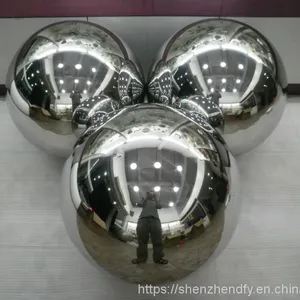 ShiningstainlesssteelChristmasball thumbnail-1