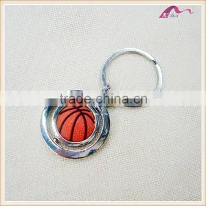 Fashion Promotional Rotatable Basketball Keychain Wholesale thumbnail-1
