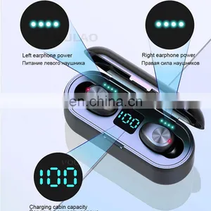 LED Display Headphone F9 TWS BT 5.0 Wireless Earbuds Earphone Auto Connect Sports Game Headset With Power Bank Charging Box I7s thumbnail-5