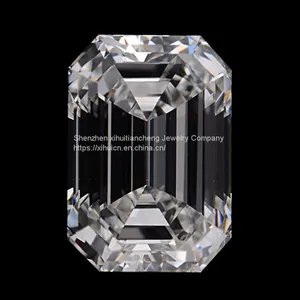 Factory Price D Color Colorless Moissanite Emerald Cut VVS1 Clarity Synthetic Loose Moissanite thumbnail-1