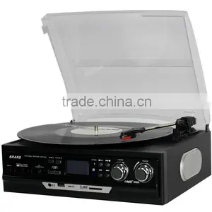 Hot Sale USB Bluetooth Vinyl Suitcase Style Turntable Record Player thumbnail-1