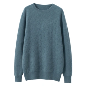 Autumn Season Oversized Cashmere Sweater Fashion Clothing Men  thumbnail-1