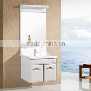 China Economical Wall Hung Cabinet With Mirror and Light Frpm Henan thumbnail-1