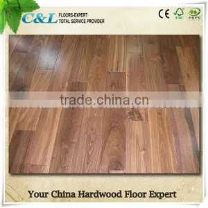 High Quality UV Finished American Walnut Hardwood Parquet Flooring thumbnail-1