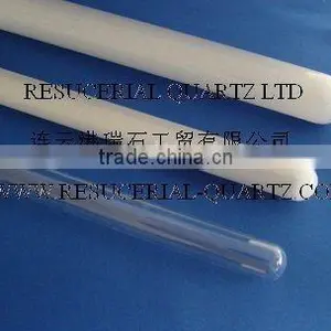 Domed Clear Milky Quartz Tube thumbnail-1