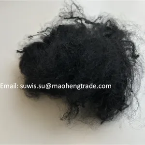 2.5d/3d *32/38/44/51/64mm Black Virgin Polyester Staple Fiber Factory Cheap Price thumbnail-1