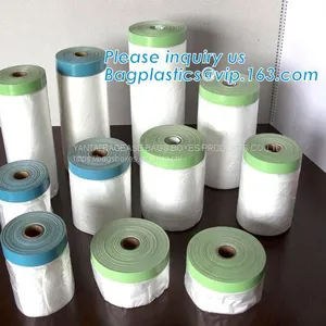 PRETaped And Drape, Pre-Taped Masking Film For Automotive Painting Covering, Assorted Masking Paper, Automotive Best Masking thumbnail-3