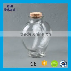 Large Size Heart Shape Wishing Glass Storage Bottle With Cork thumbnail-5