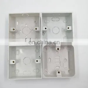 PVC Junction Box Types 3*6 3*3 1+1+1 Iron Box Color Plastic Electrical Wall Switch Box Cover thumbnail-2