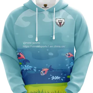 Customized Sublimation Hoodie With Sea and Fish Pattern thumbnail-1