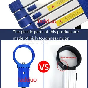 Single Blue Telescopic Ladder thumbnail-5