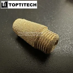 D-1/8G Sintered Brass Air Exhaust Pneumatic Muffler Silencer thumbnail-1