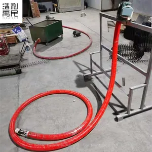 Mobile Grain Loading Machine a New Type of Tube Screw Conveyor Mounted Rubber Tube Grain Suction Machine thumbnail-1