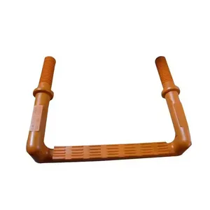 EN13101 Plastic Polypropylene PP Orange Color Coated Galvanized Steel Core Manhole Step thumbnail-1