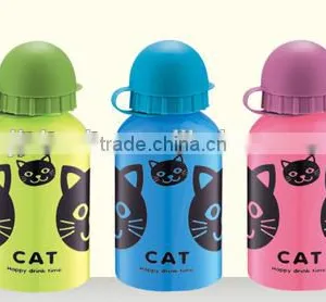 Kids Aluminum Sports Water Bottle With Round Cap and Cartoon Printing thumbnail-1