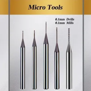 Premium 3 Flute Solid Carbide End Mill Flat Square End Mill Cutter for Aluminum CNC Micro Machining Tools Corner Raidus End Mill End Mill Cutter thumbnail-1