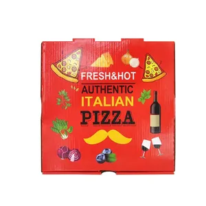 Customized Recycled Corrugated Board Pizza Box thumbnail-2