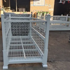 Powder Coated Metal Wire Mesh Cage for Warehouse and Pet Material Storage thumbnail-5