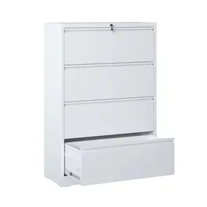 Factory Price Drawer File Cabinet Lateral Cabinet Metal 4 Drawer File Cabinet thumbnail-1