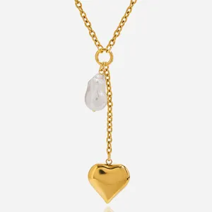 HonHo 304 Stainless Steel Necklace - Hypoallergenic & Sweat Resistant Design thumbnail-2