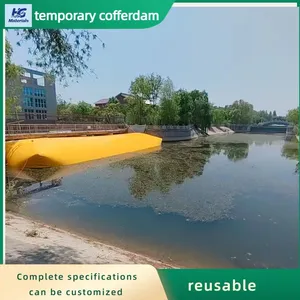 Multifunctional PVC Water Cofferdam Reusable Temporary Water Barrier For Aquatic Engineering Works thumbnail-1