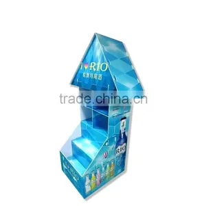 Fashionable And Durable Paper Material Cardboard Custom Display Shelf thumbnail-2