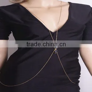 2015 New Products Sweet Shoulder Dish Butterfly Pearl Tassel Size Droplets Sexy Body Chain thumbnail-3