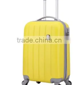 Trend Leisure Yellow ABS Trolley Luggage Suitcase Carry on Airport Luggage Supplier thumbnail-1